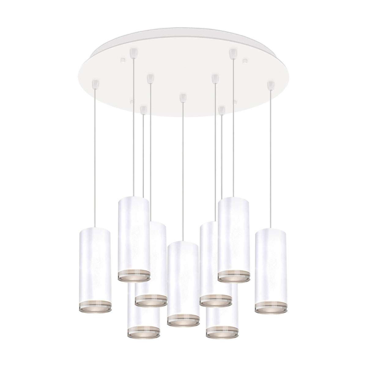 Kuzco Lighting MP401431BK-09 Cameo LED Multi Suspension en noir