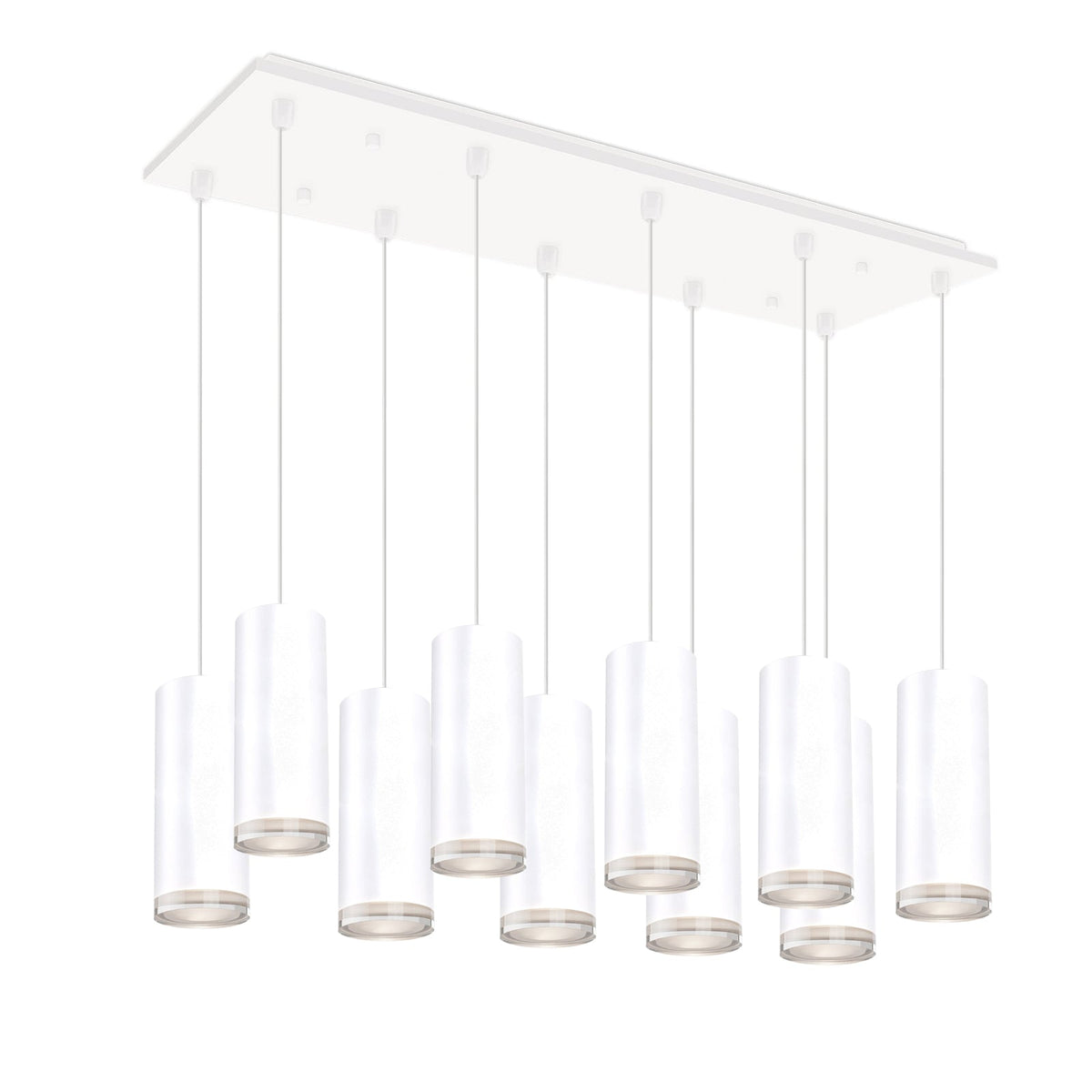 Kuzco Lighting MP401431WH-10 Cameo LED Multi Suspension en blanc