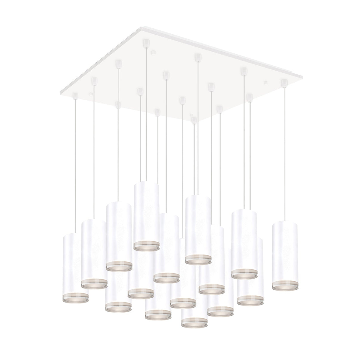 Kuzco Lighting MP401431WH-16 Cameo LED Multi Suspension en blanc