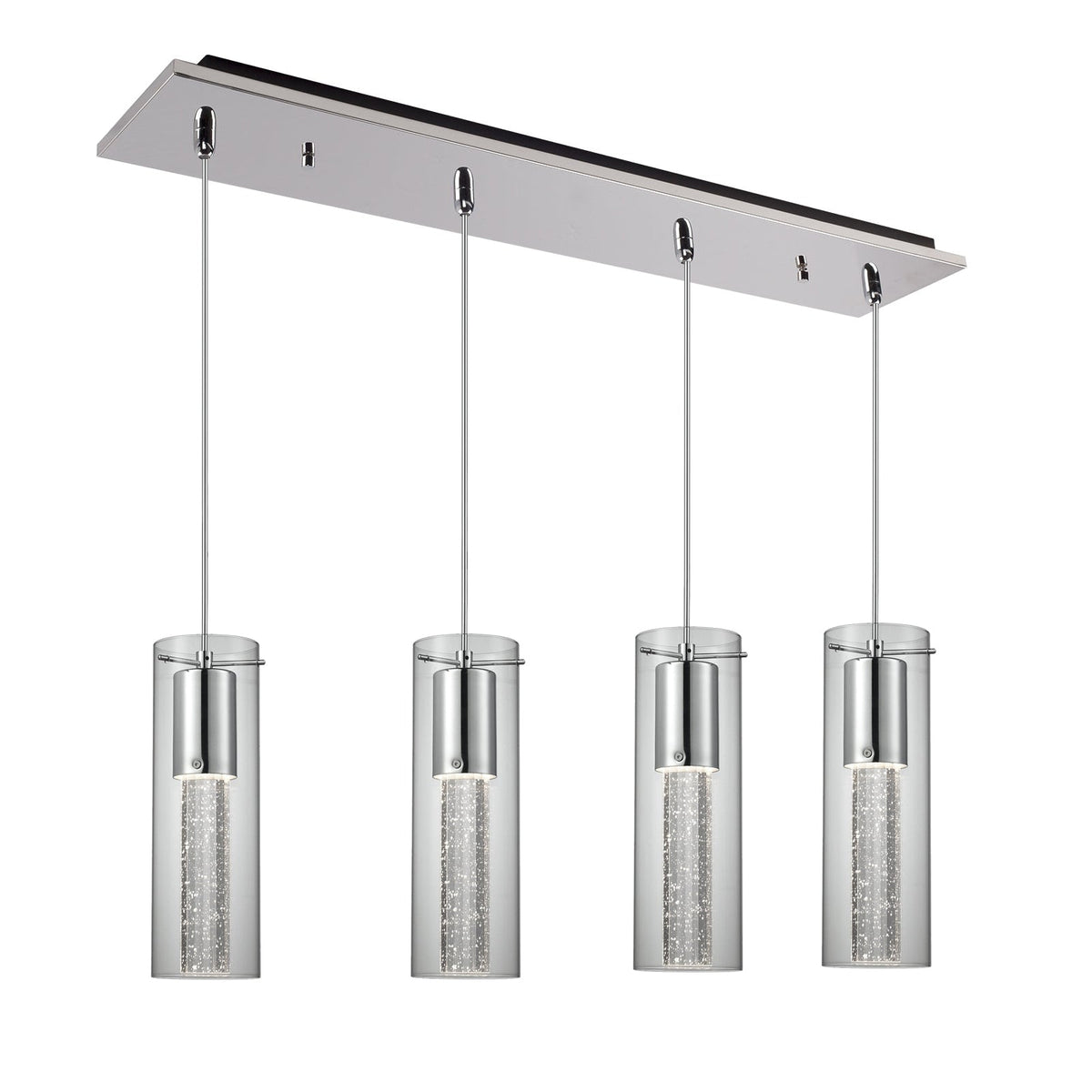 Kuzco Lighting MP4401CH-04 Champagne LED Multi Suspension dans Chrome