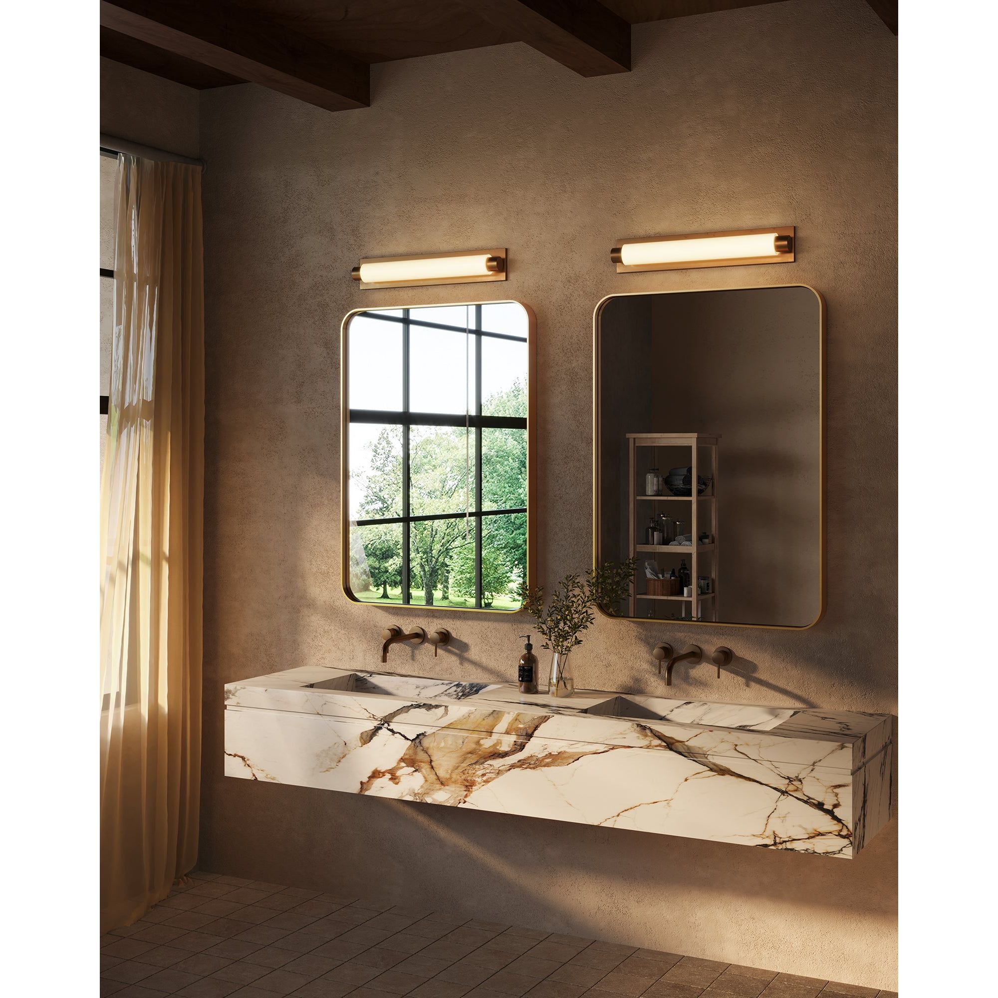 Kuzco Canada - VL7524-BK - Meuble-lavabo à DEL - Charleston - Noir