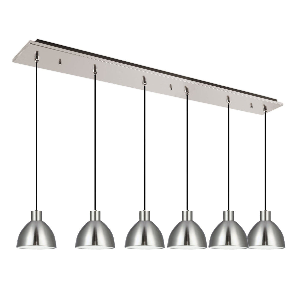 Kuzco Lighting MP1706BN-06 Chroma LED Multi Pendant in Brushed Nickel