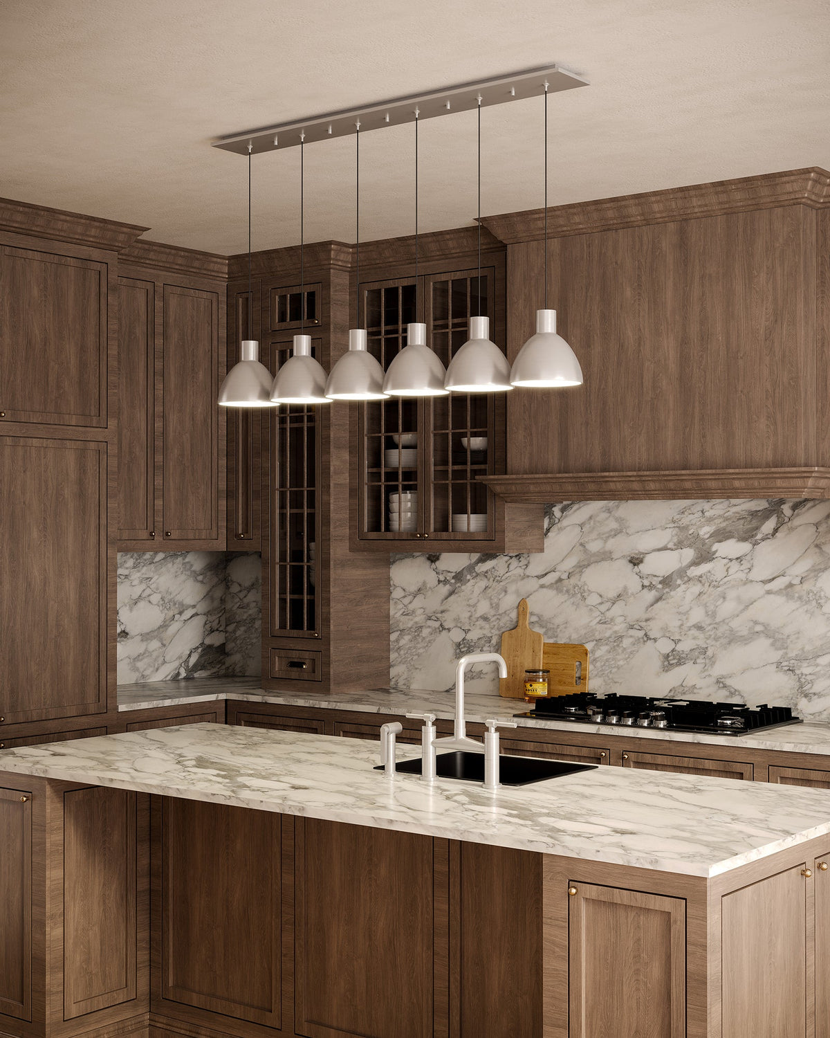 Kuzco Lighting MP1706BK-04 Chroma LED Multi Pendant in Black