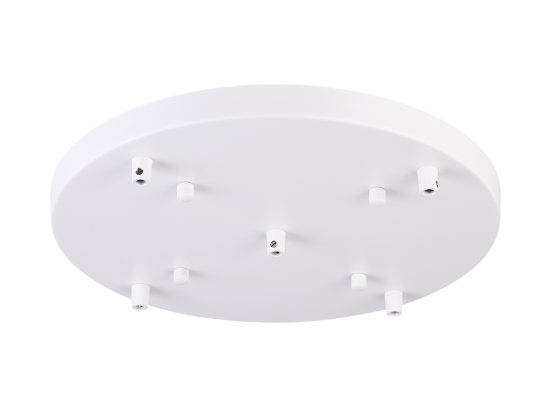 Rosace de plafond ronde multi-usages Matteo Lighting CP0105WH blanche