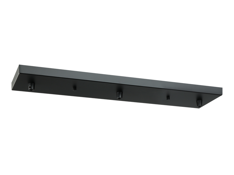 Rosace de plafond linéaire multi-usages Matteo Lighting CP0203BK, noire