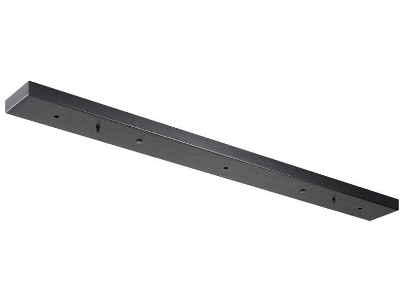 Rosace de plafond linéaire multi-tension basse tension Matteo Lighting CP0225OB en noir oxydé