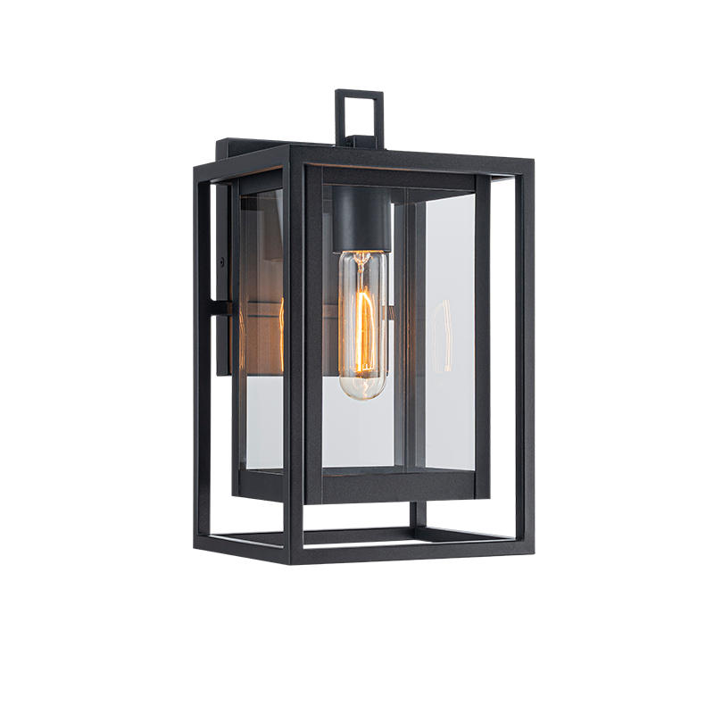 Matteo Lighting E20201MB Stratford Outdoor Wall Sconce in Matte Black