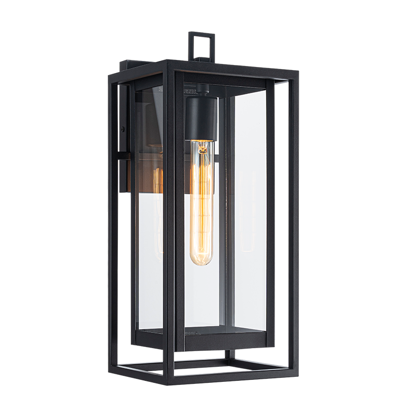 Matteo Lighting E20202MB Stratford Outdoor Wall Sconce in Matte Black