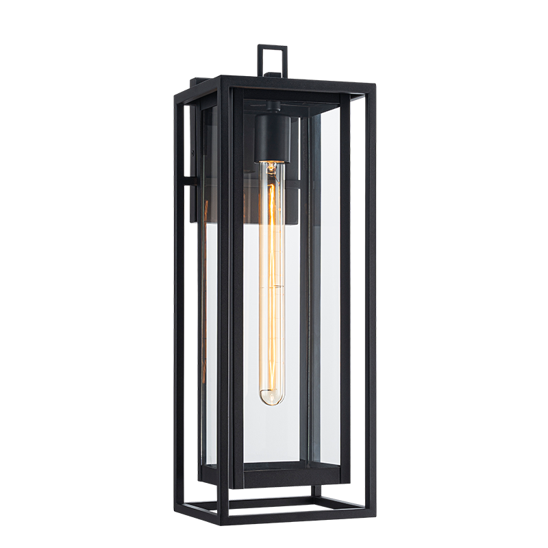 Matteo Lighting E20203MB Stratford Outdoor Wall Sconce in Matte Black