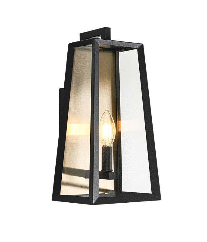 Matteo Lighting E22101MB Aviv Outdoor Wall Sconce in Matte Black