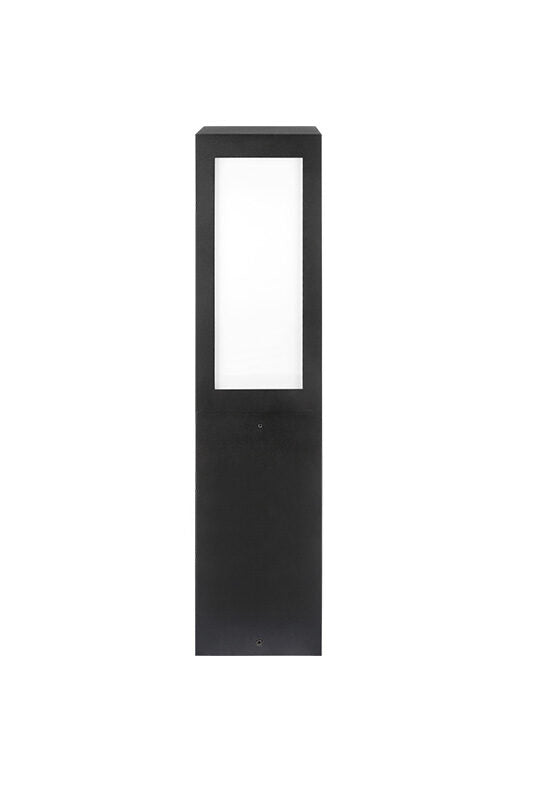 Matteo Lighting E22526MB Rubex LED Outdoor Bollard in Matte Black