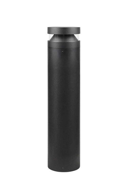 Matteo Lighting E22628MB Vortex LED Outdoor Bollard in Matte Black