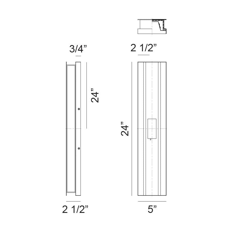 Matteo Lighting E22924MB Onyx LED Outdoor Wall Sconce in Matte Black