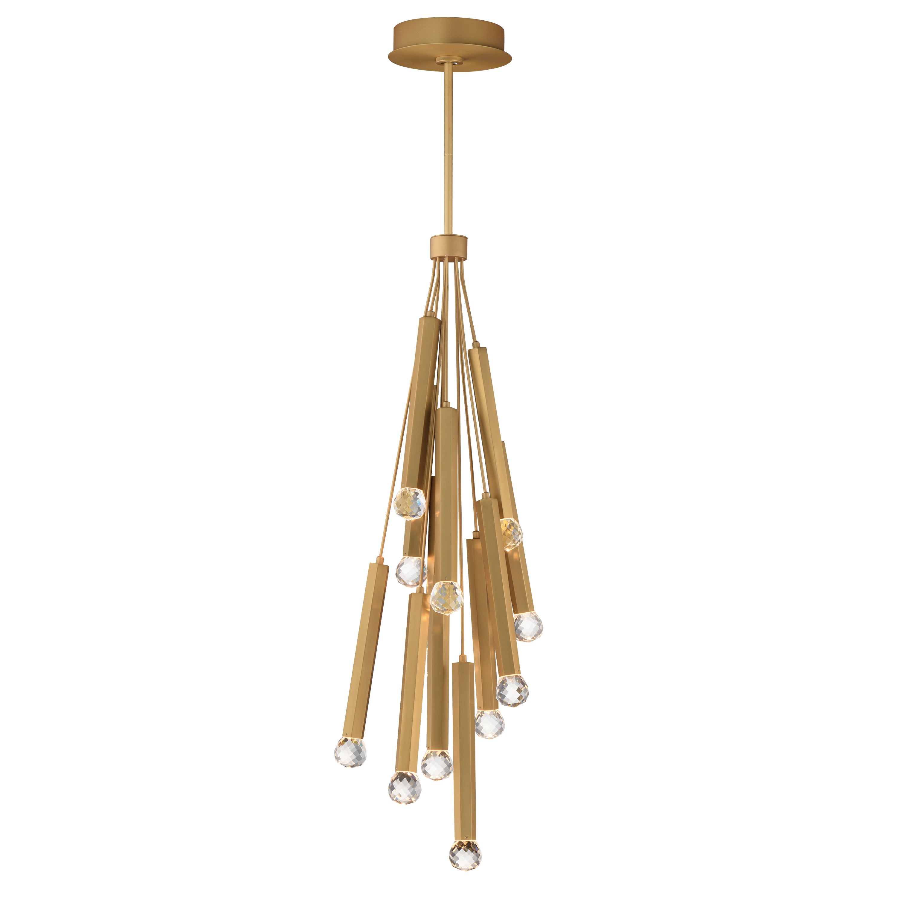 ET2 Lighting E23347-122GLD Allumettes LED Pendant in Gold