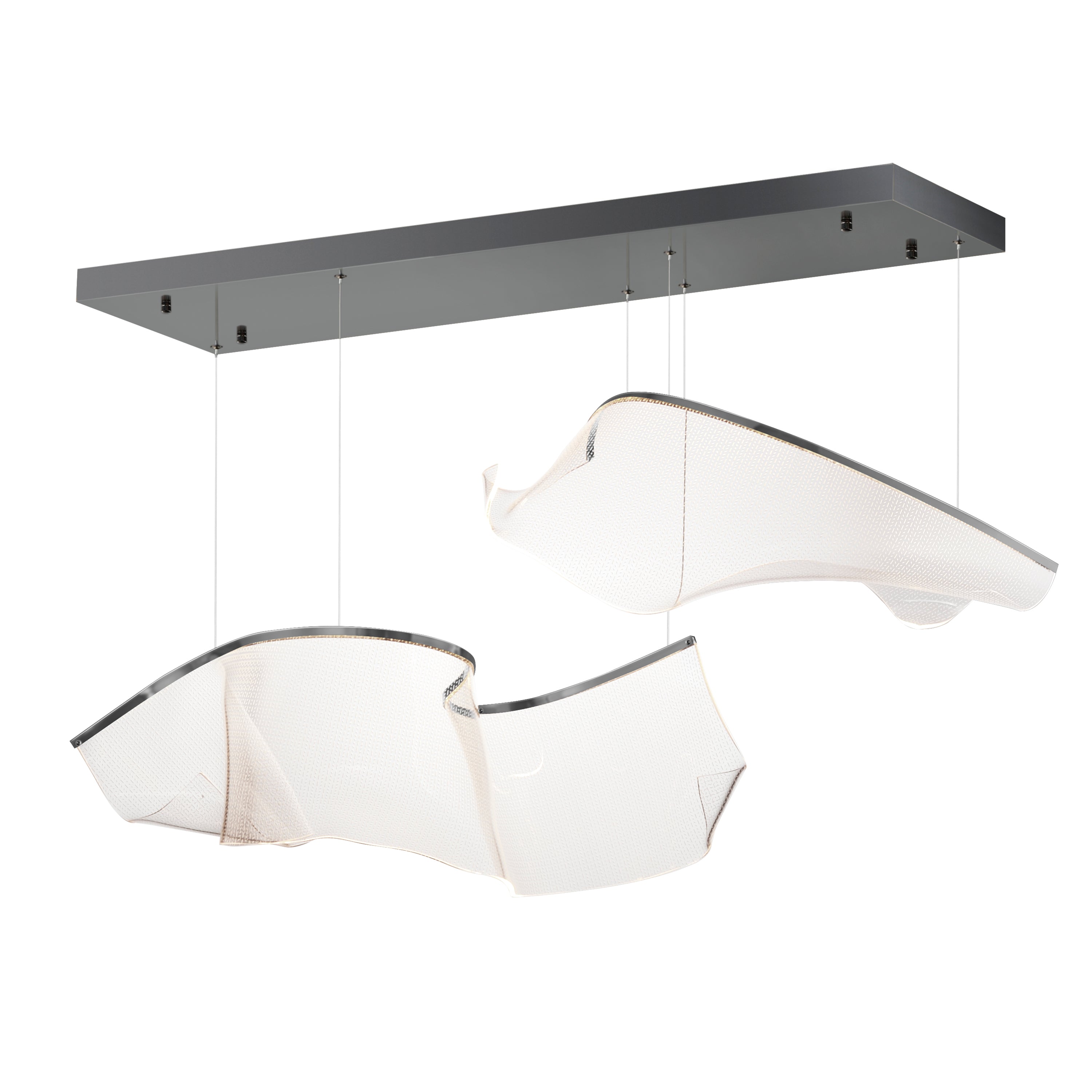 ET2 Lighting E24882-133BGM Rinkle Modular LED Pendant in Brushed Gunmetal