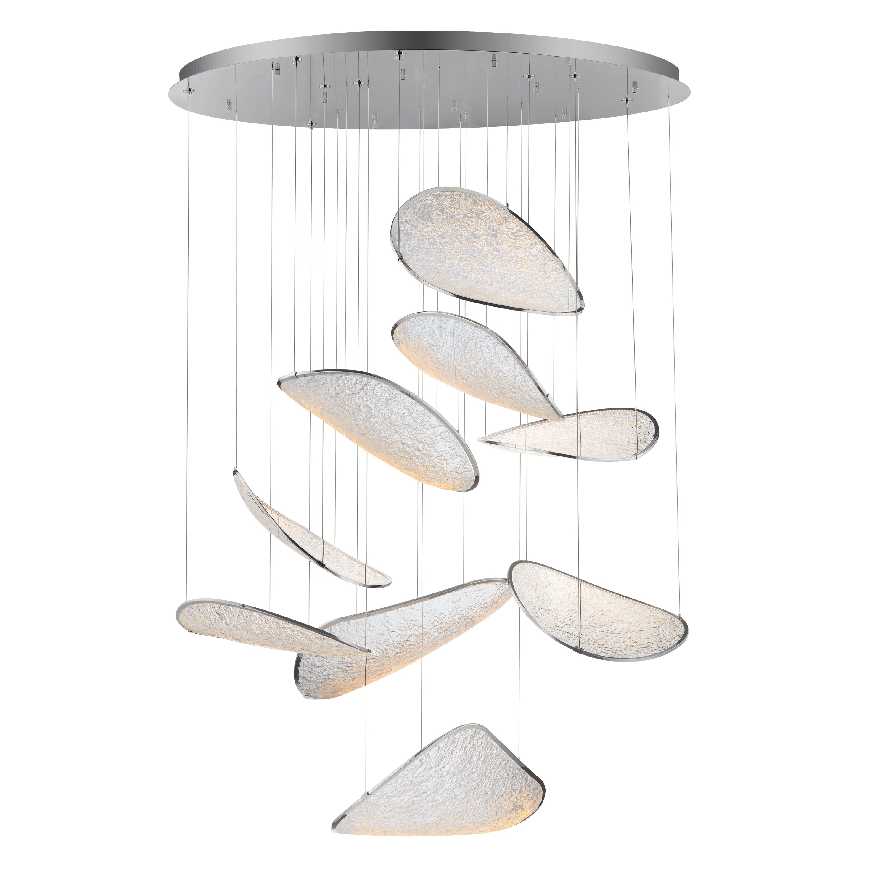 ET2 Lighting E24979-PC Moonscapes LED Pendant in Polished Chrome