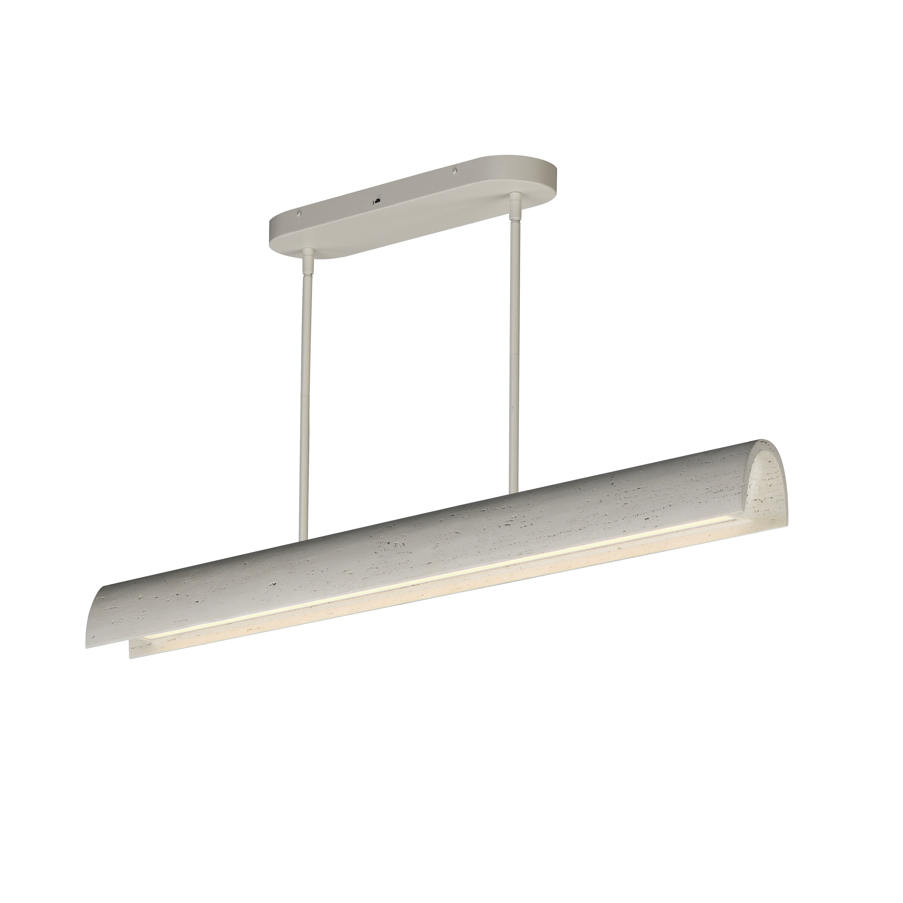 ET2 Lighting E25236-CHK Matera LED Linear Arch Pendant in Chaulk White