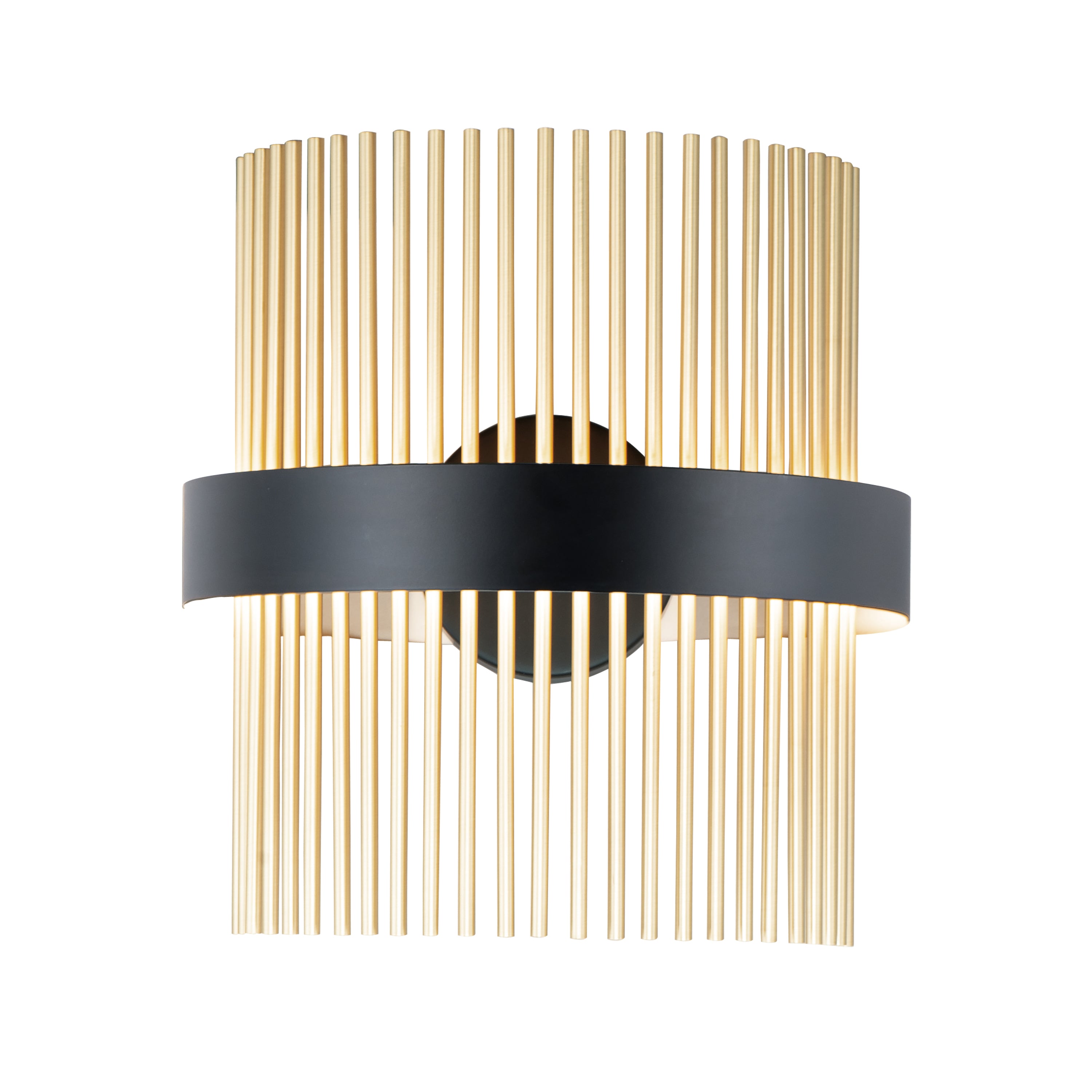 ET2 Lighting E34251-BKSBR Chimes 5CCT Select Wall Sconce in Black / Satin Brass