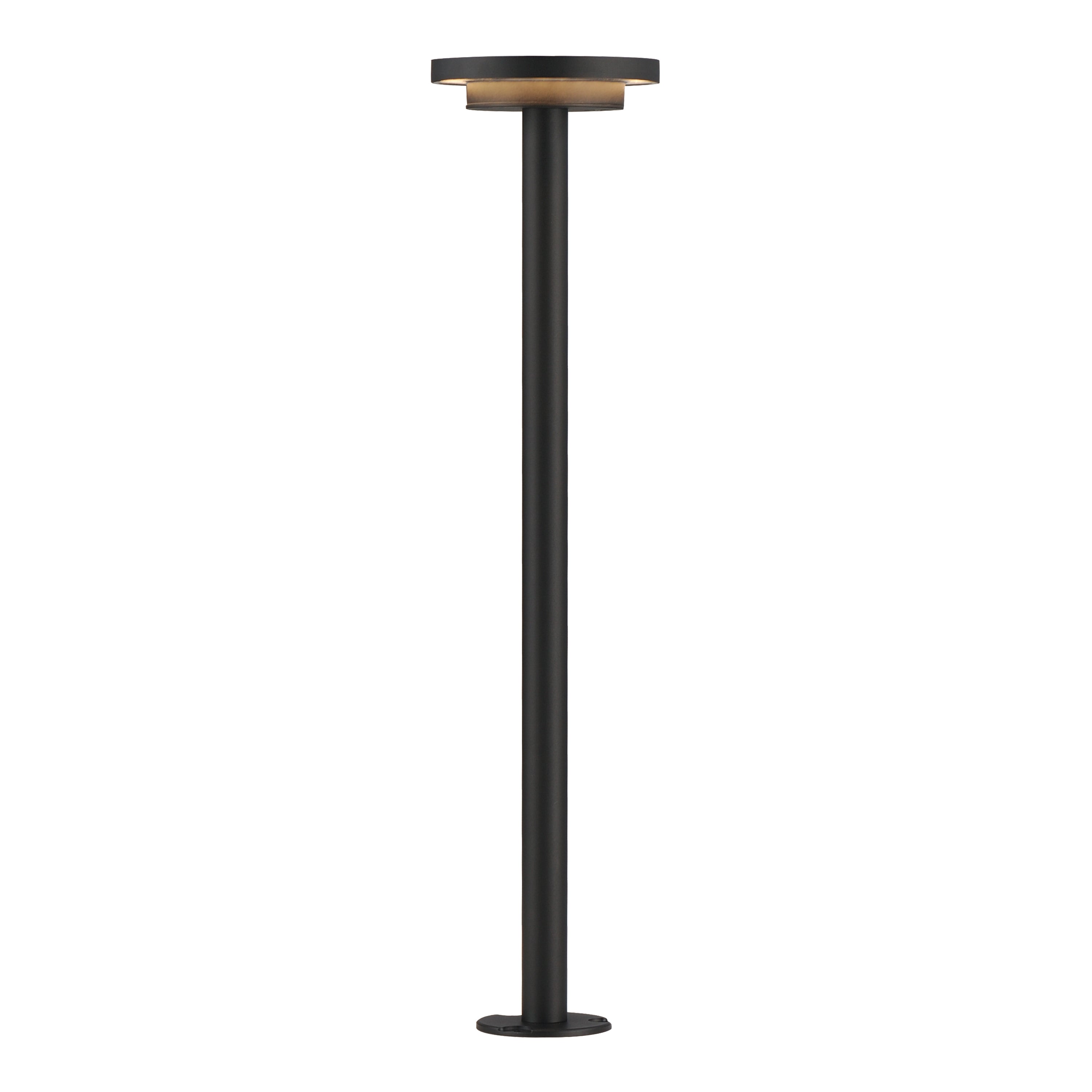 ET2 Lighting E41450-BK-24 Alumilux: Bollard Light W/ 24" Pole in Black