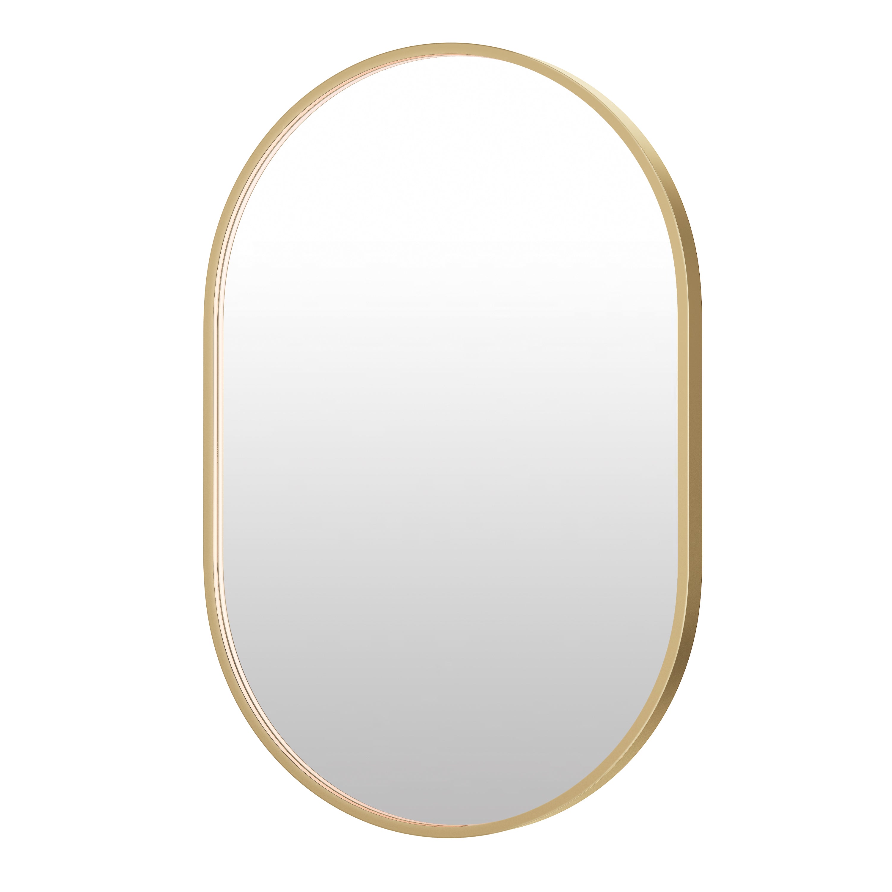 ET2 Lighting E42074-GLD Elisse Oval 24"x36" LED Mirror in Gold