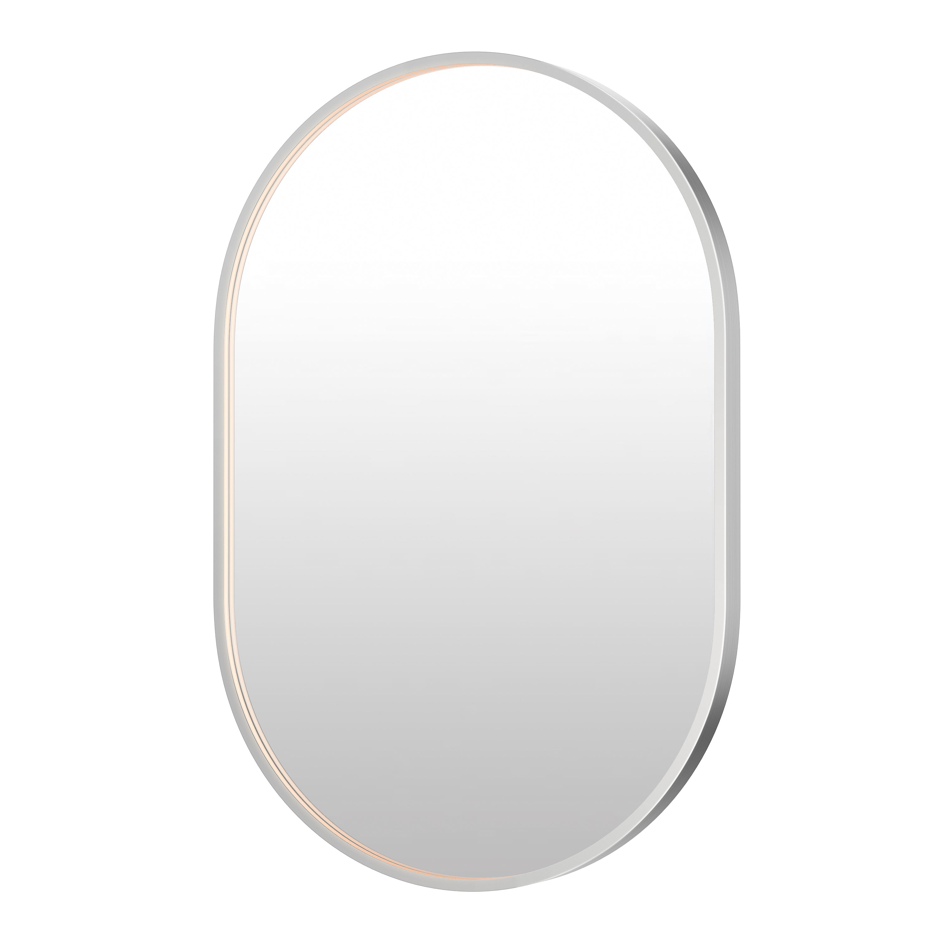 ET2 Lighting E42074-SN Elisse Oval 24"x36" LED Mirror in Satin Nickel