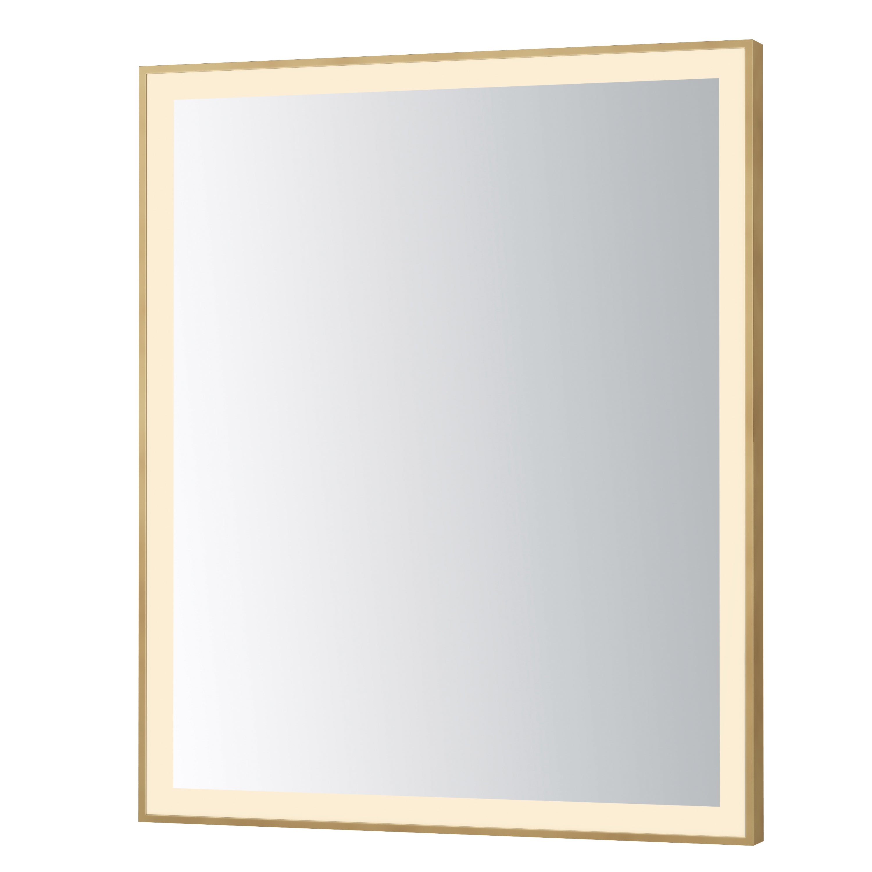 ET2 Lighting E42093-GLD Framed 30x36 LED Mirror in Gold