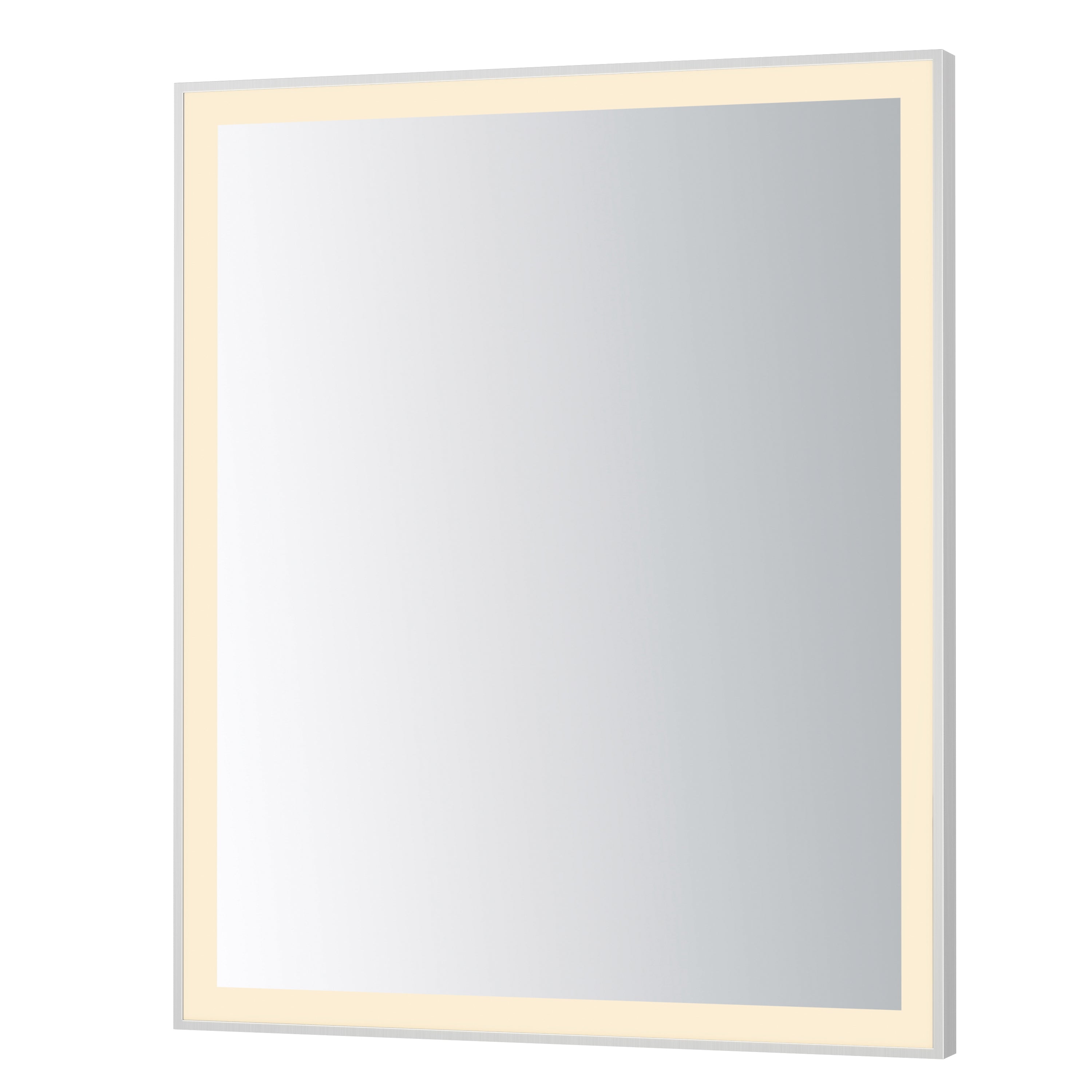 ET2 Lighting E42093-SN Framed 30x36 LED Mirror in Satin Nickel