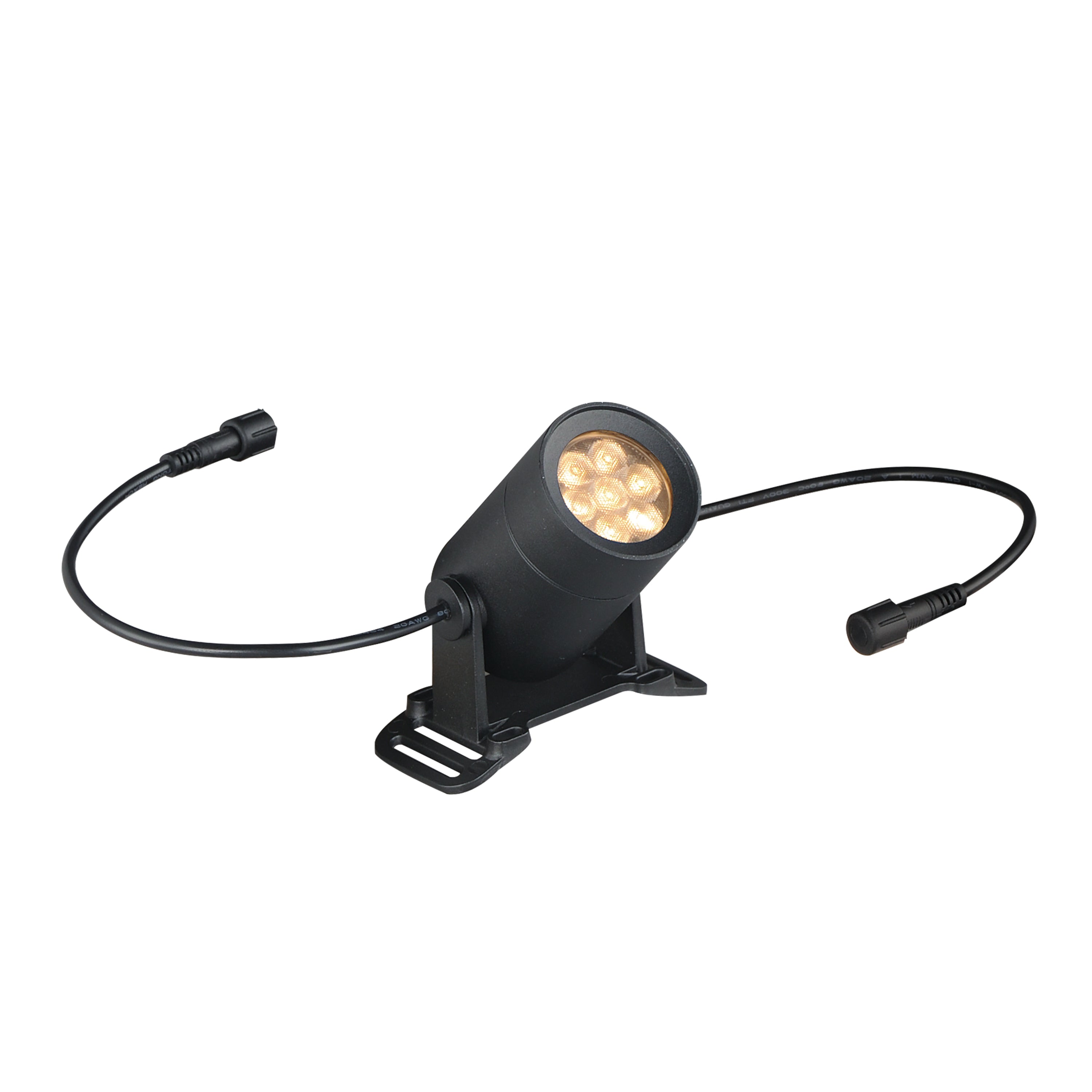 ET2 Lighting E42311-BK Tree Hugger Individual Spot Light w Colored Lenses in Black