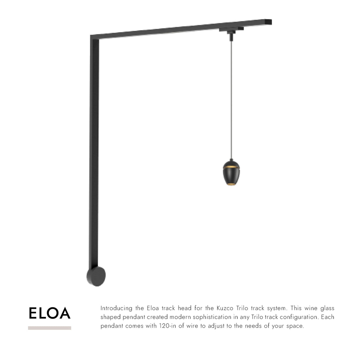 Kit mural LED Trilo TR1W-P89703-BG de Kuzco Lighting - Eloa en or brossé