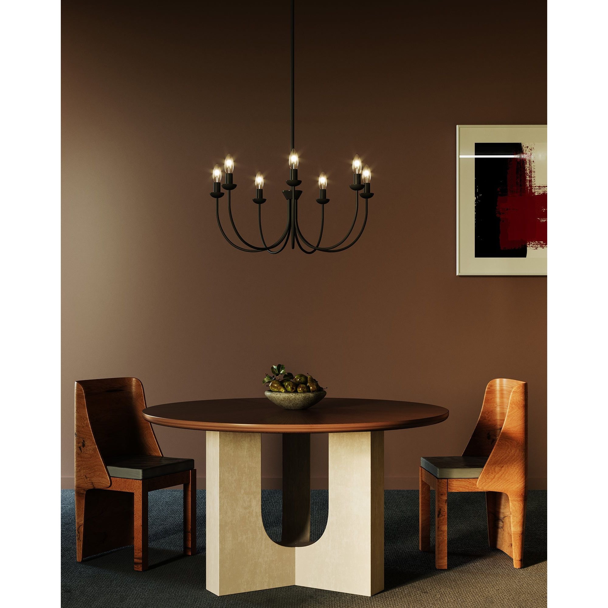 Alora Canada - CH419726MB - Sept Lumières Suspendu - Ember - Noir mat