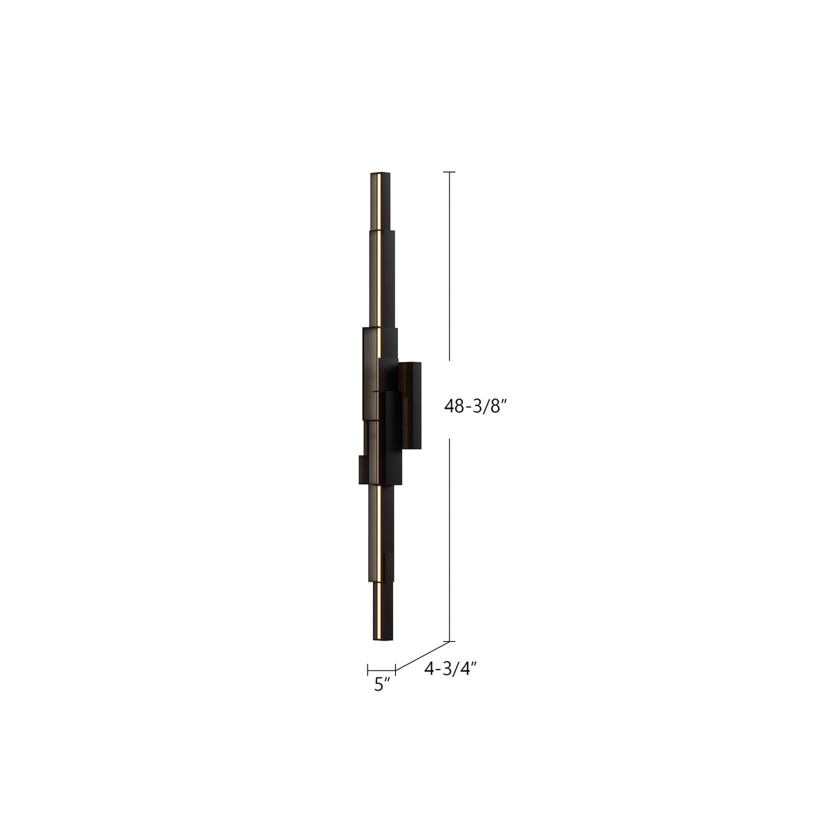 Kuzco Lighting WS29548-BK-UNV Enzo LED Wall Sconce in Black