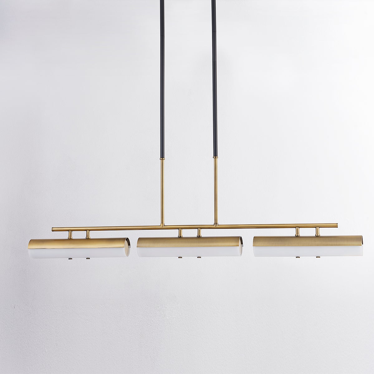 Troy Lighting F3248-PBR/SBK TITUS Linear Chandelier in Soft Black