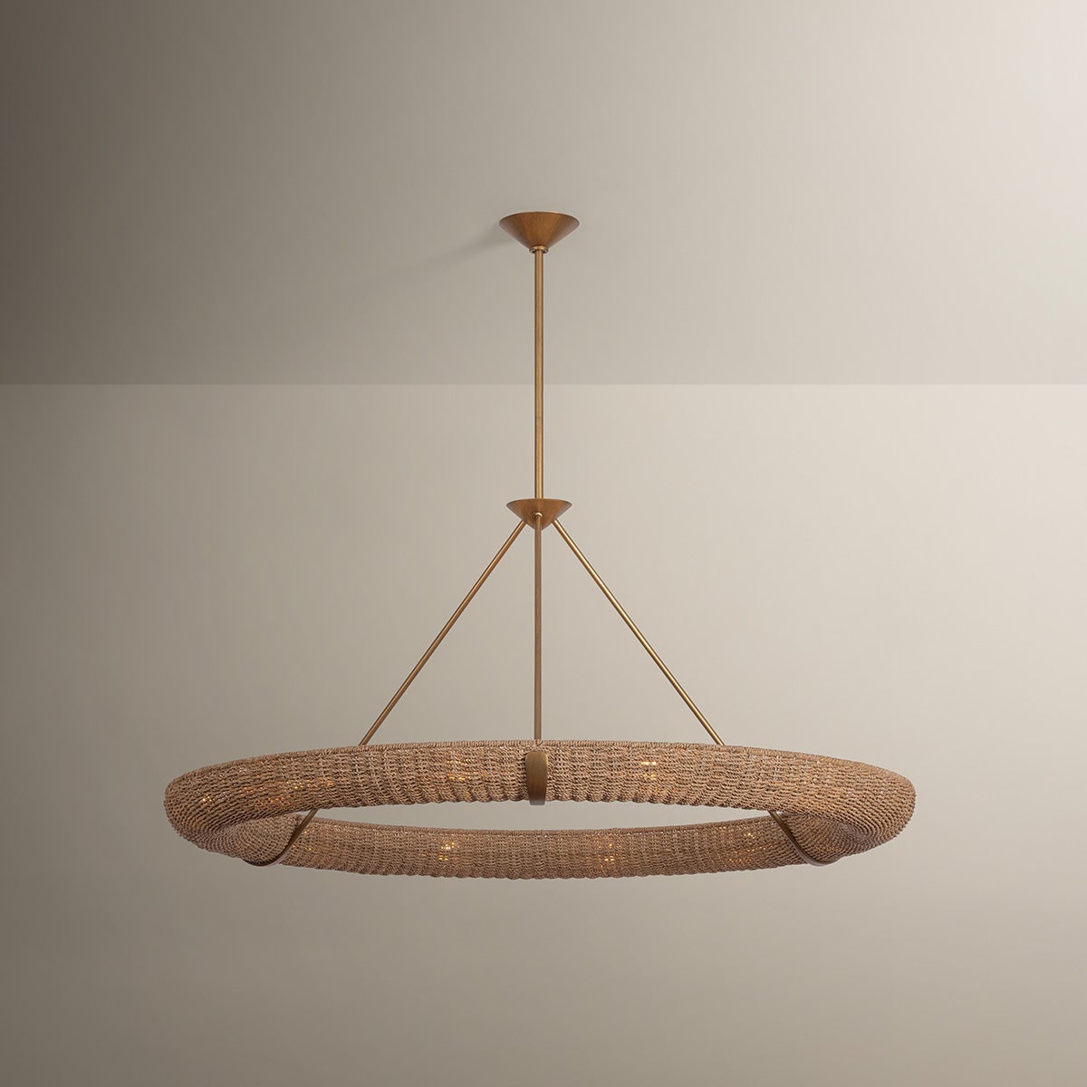 Troy Lighting F3852-PGL Floyd Chandelier in Patina Gold Leaf