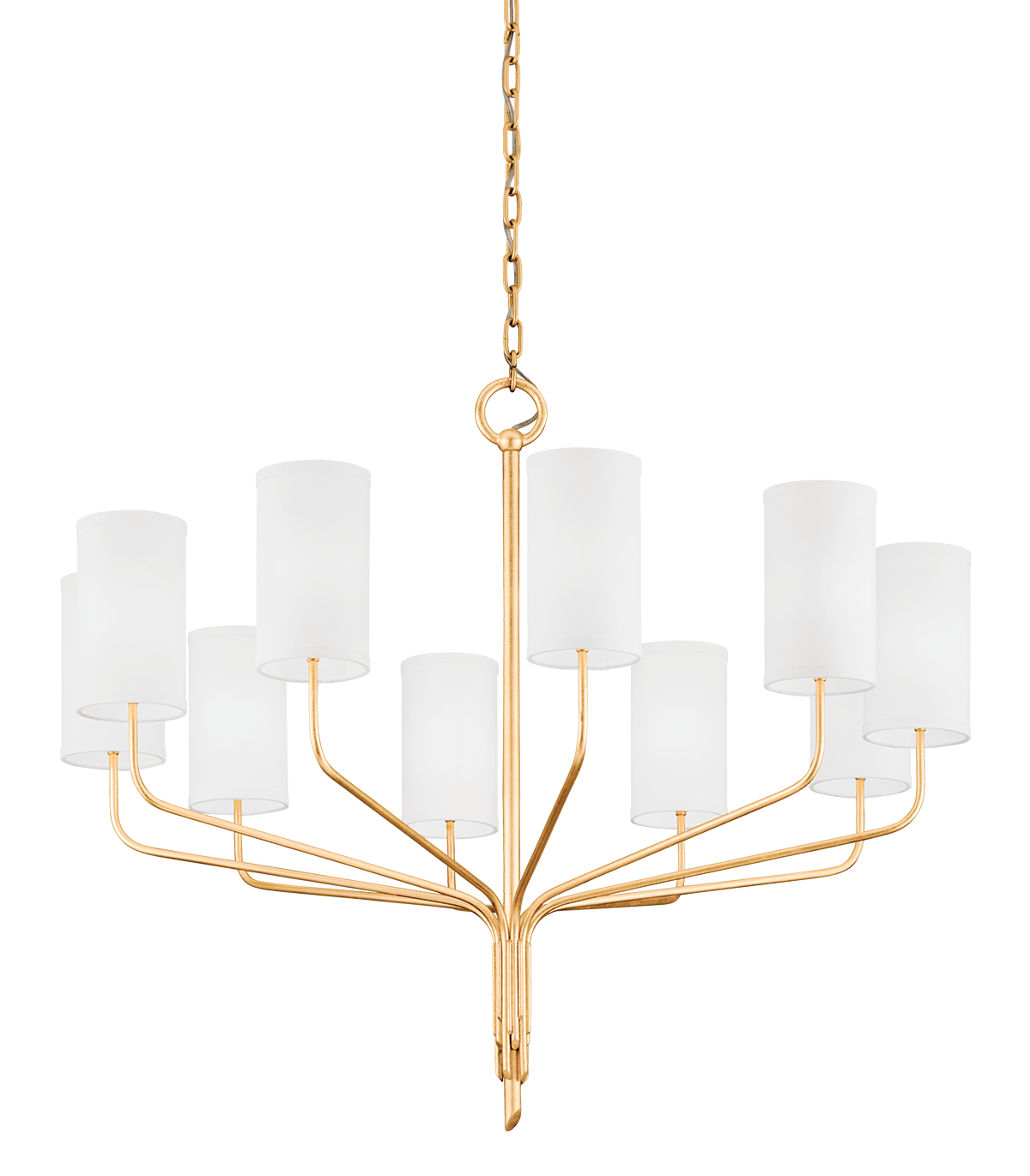 Troy Lighting F6169-GL Juniper Chandelier in Gold Leaf