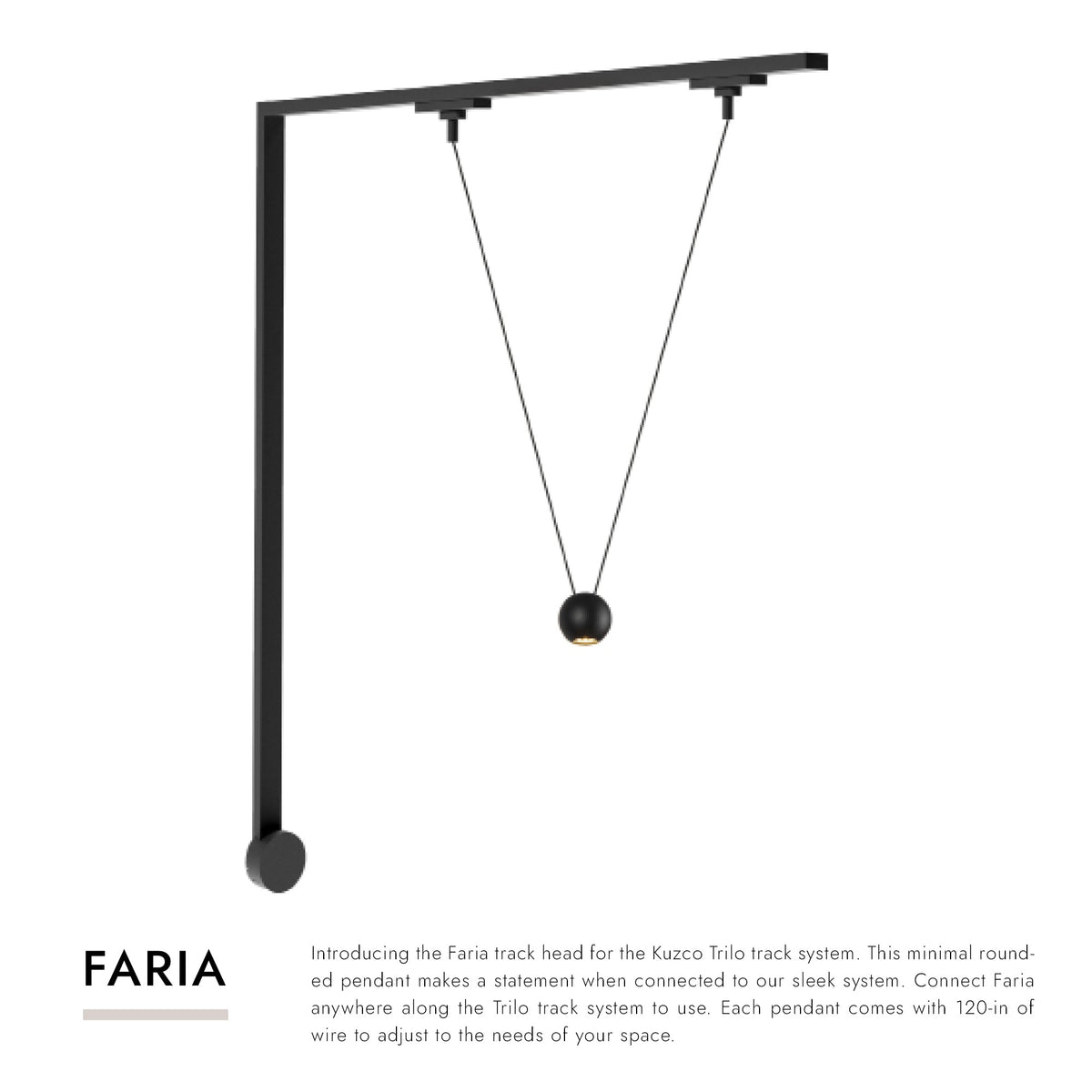 Kuzco Lighting TR1W-P27203-BG Trilo LED Wall Kit - Faria Double in Brushed Gold