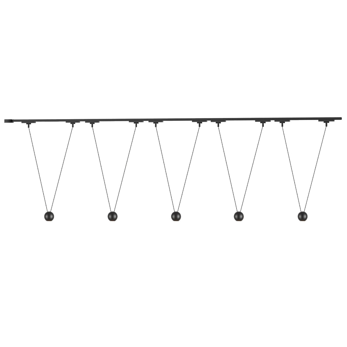 Kuzco Lighting TR5C4-P27203-BK Trilo LED Ceiling Kit - Faria Double in Black