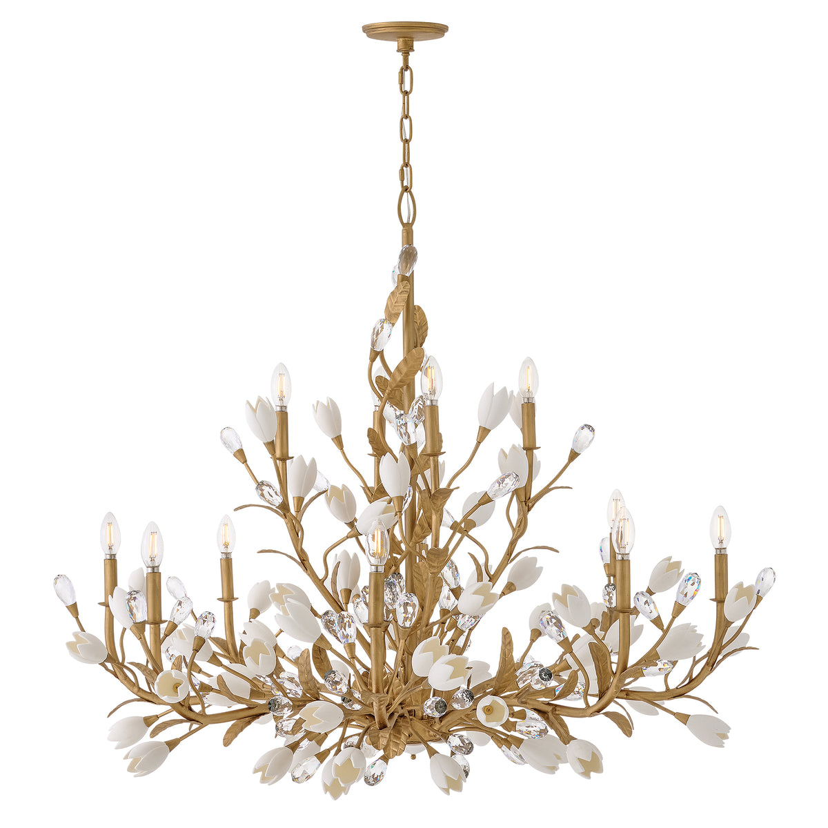 Fredrick Ramond FR32206BNG Yvette Chandelier in Burnished Gold