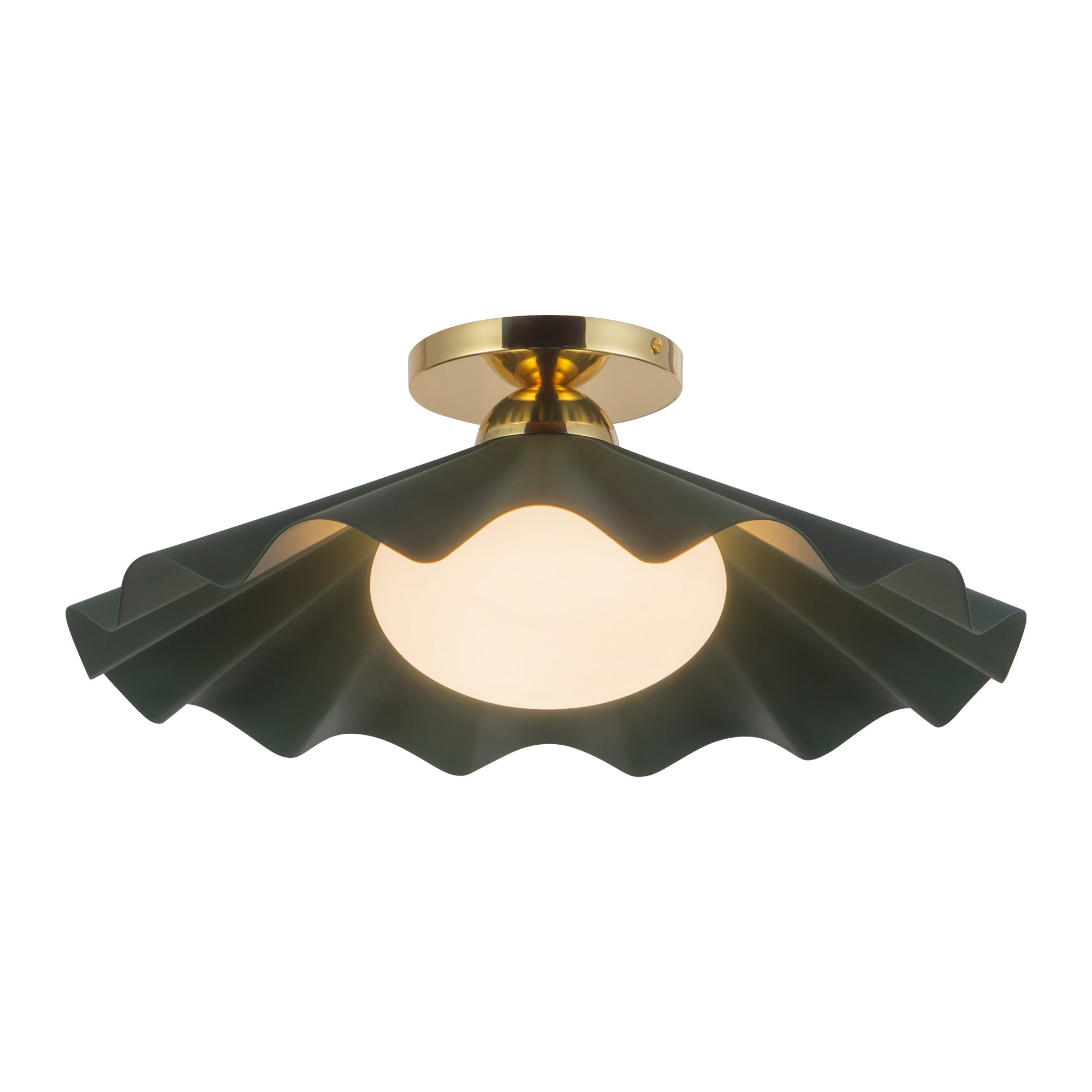 Alora Canada - SF354016BGD - One Light Semi-Flush Mount - Furrow - Burgundy