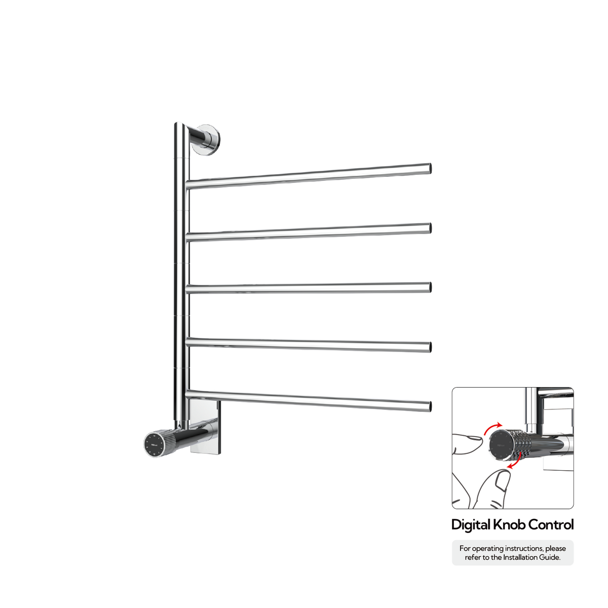 P&Bhusri G06-M-CHR-XM G06 Towel Warmer in Polished Chrome