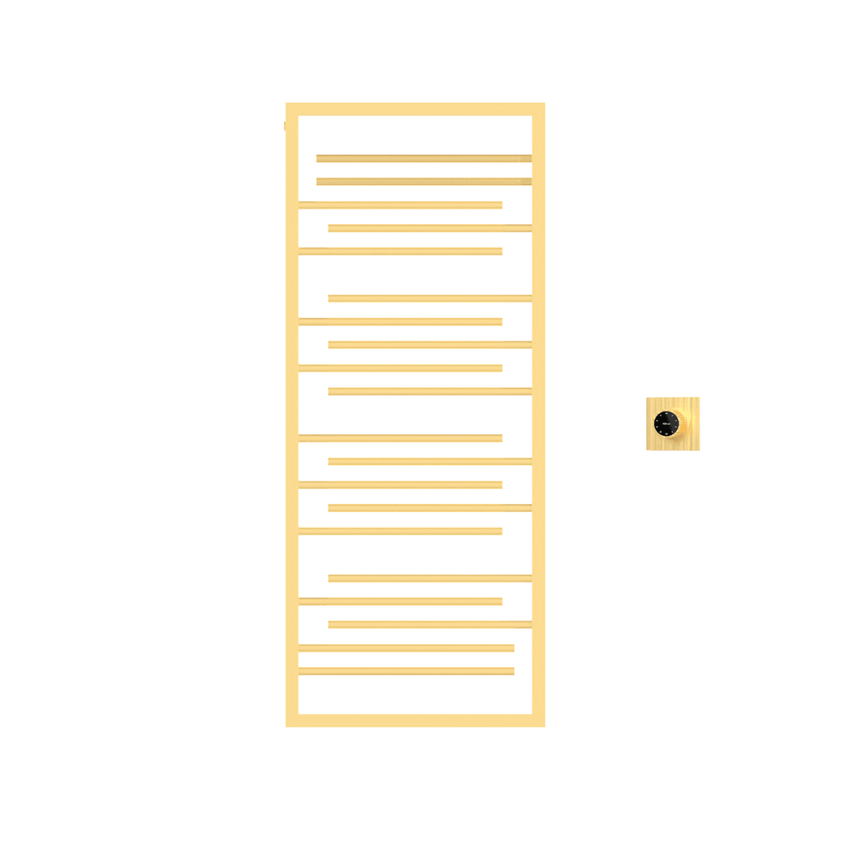 P&Bhusri G22-M-BBR-XM G22 Towel Warmer in PVD Brushed Brass