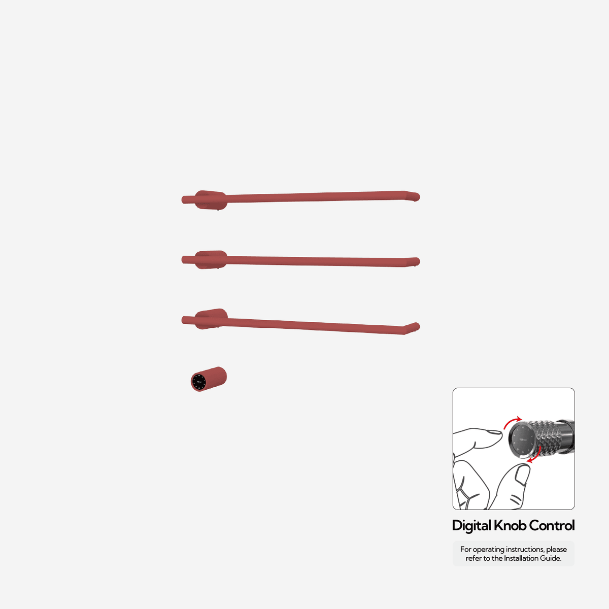 P&Bhusri G26-M-ARD-XY G26 Towel Warmer in Amber Red