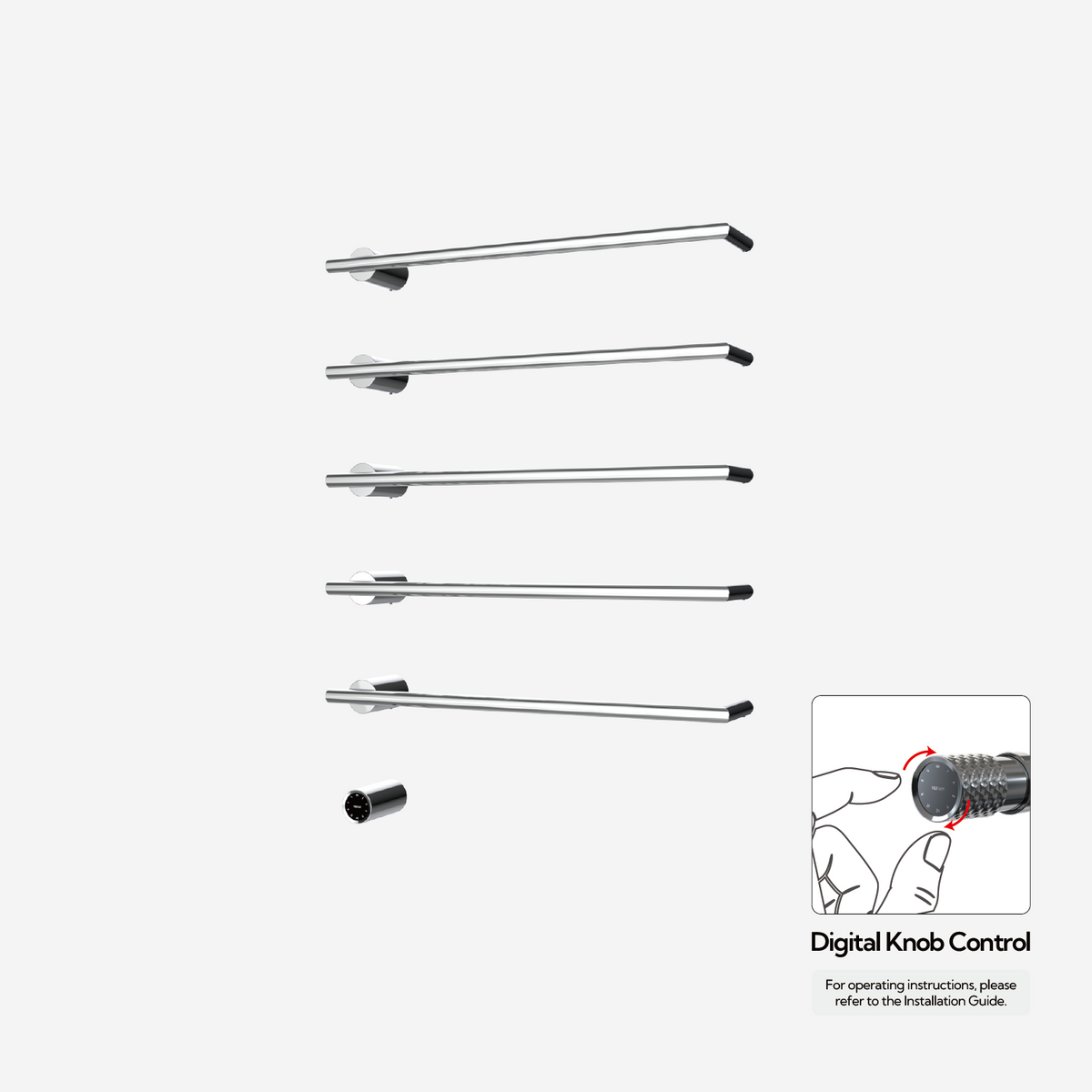 P&Bhusri G26-XL-CHR-XY G26 Towel Warmer in Polished Chrome
