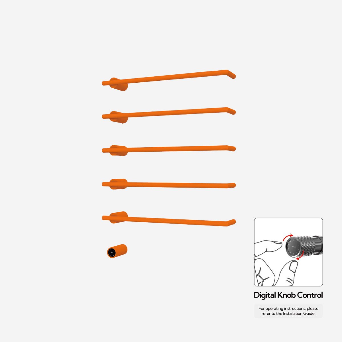 P&Bhusri G26-XL-SOR-XY G26 Towel Warmer in Sienna Orange