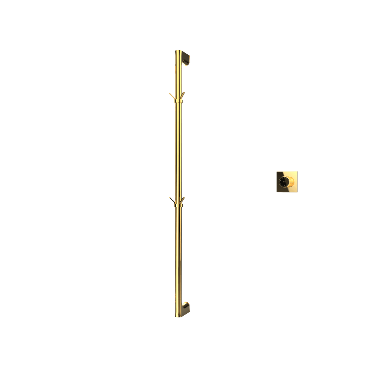 P&Bhusri G27-M-24K-XM G27 Towel Warmer in PVD 24K Gold
