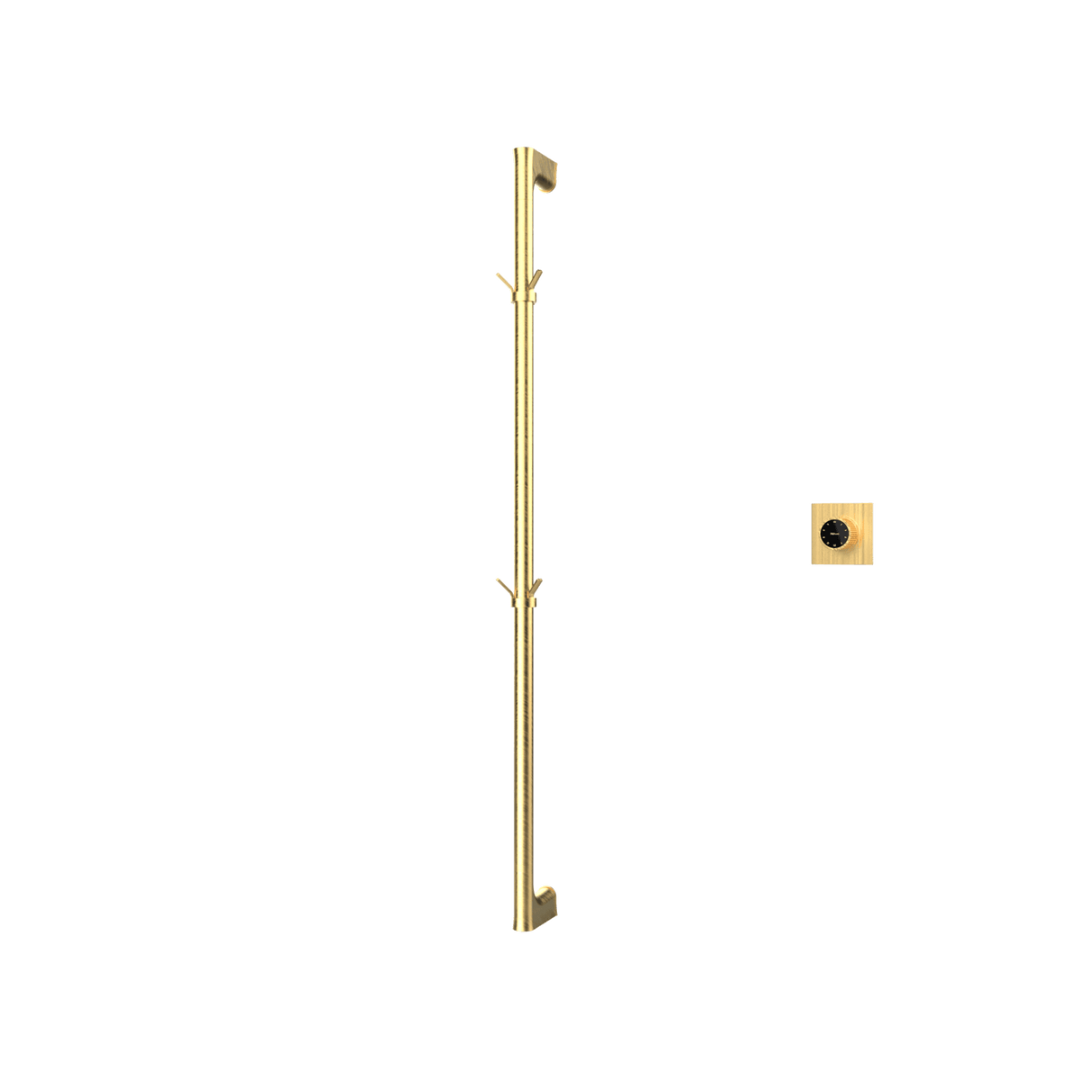 P&Bhusri G27-M-BLG-XM G27 Towel Warmer in PVD Brushed Luxury Gold