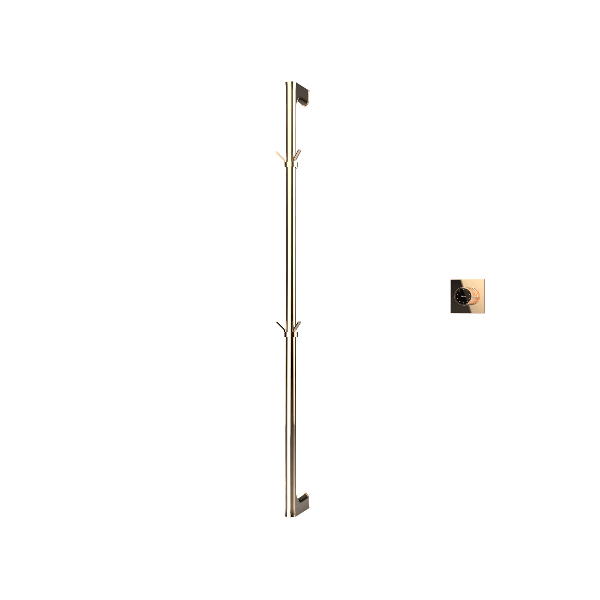 P&Bhusri G27-M-PBZ-XM G27 Towel Warmer in PVD Polished Bronze