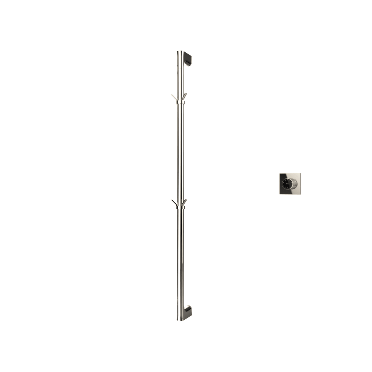 P&Bhusri G27-M-PNI-XM G27 Towel Warmer in PVD Polished Nickel