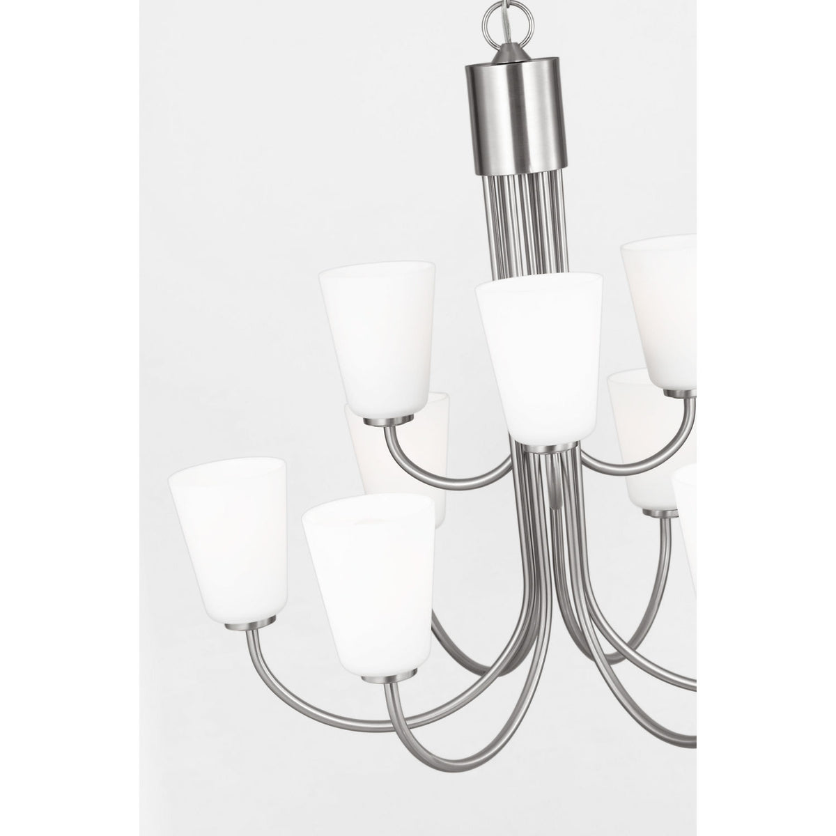 Generation Lighting GLC1139BS Miles Nine Light Chandelier