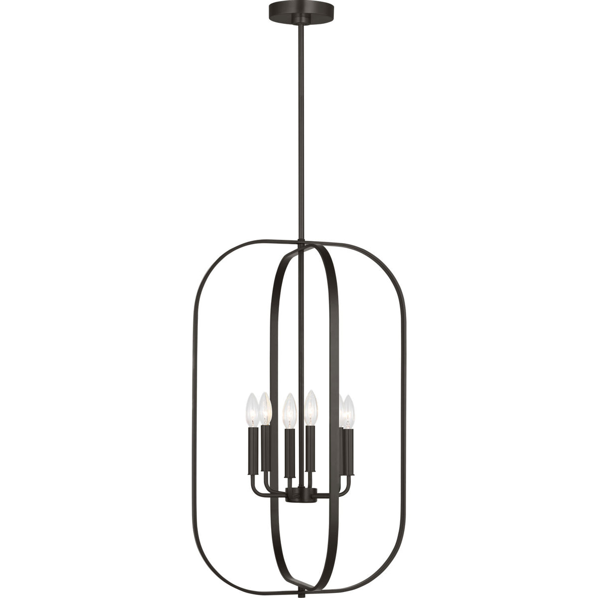 Generation Lighting GLC1316MBK Loretto Large Lantern