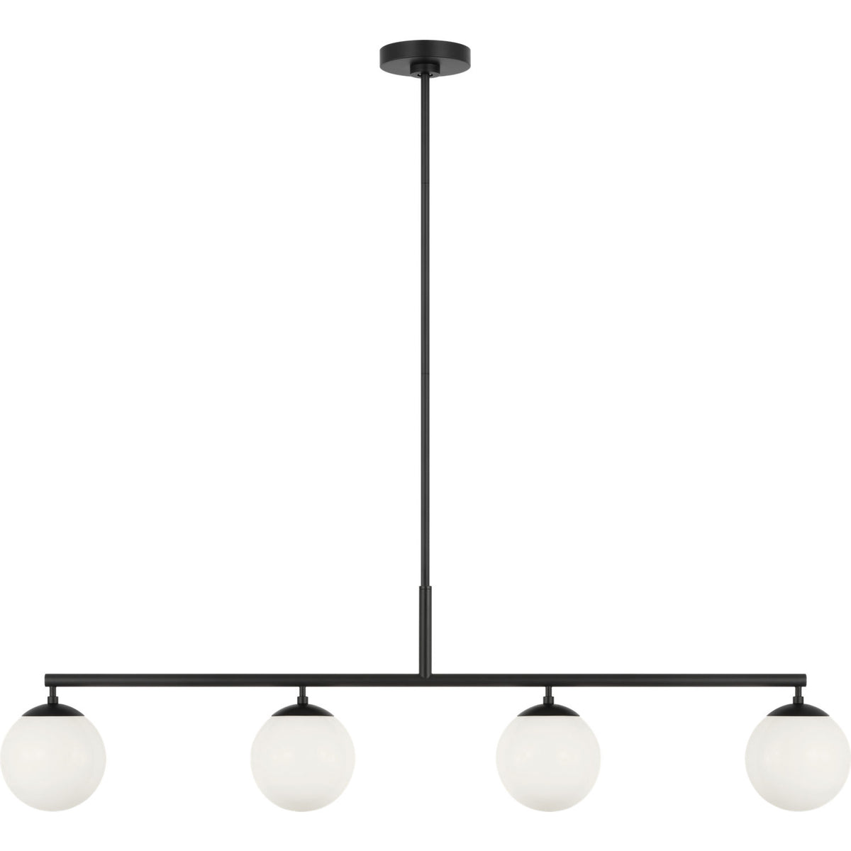 Generation Lighting GLC1814MBK Nube Four Light Linear Chandelier